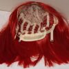 Bright red wig